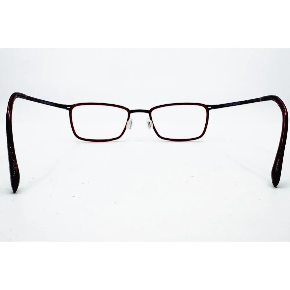 Aspex Eyeglasses Womens Burgundy Full Rim Rectangular Frames 52-16-135